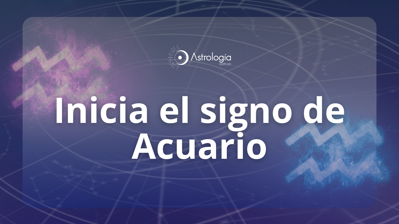 Inicia el signo de Acuario