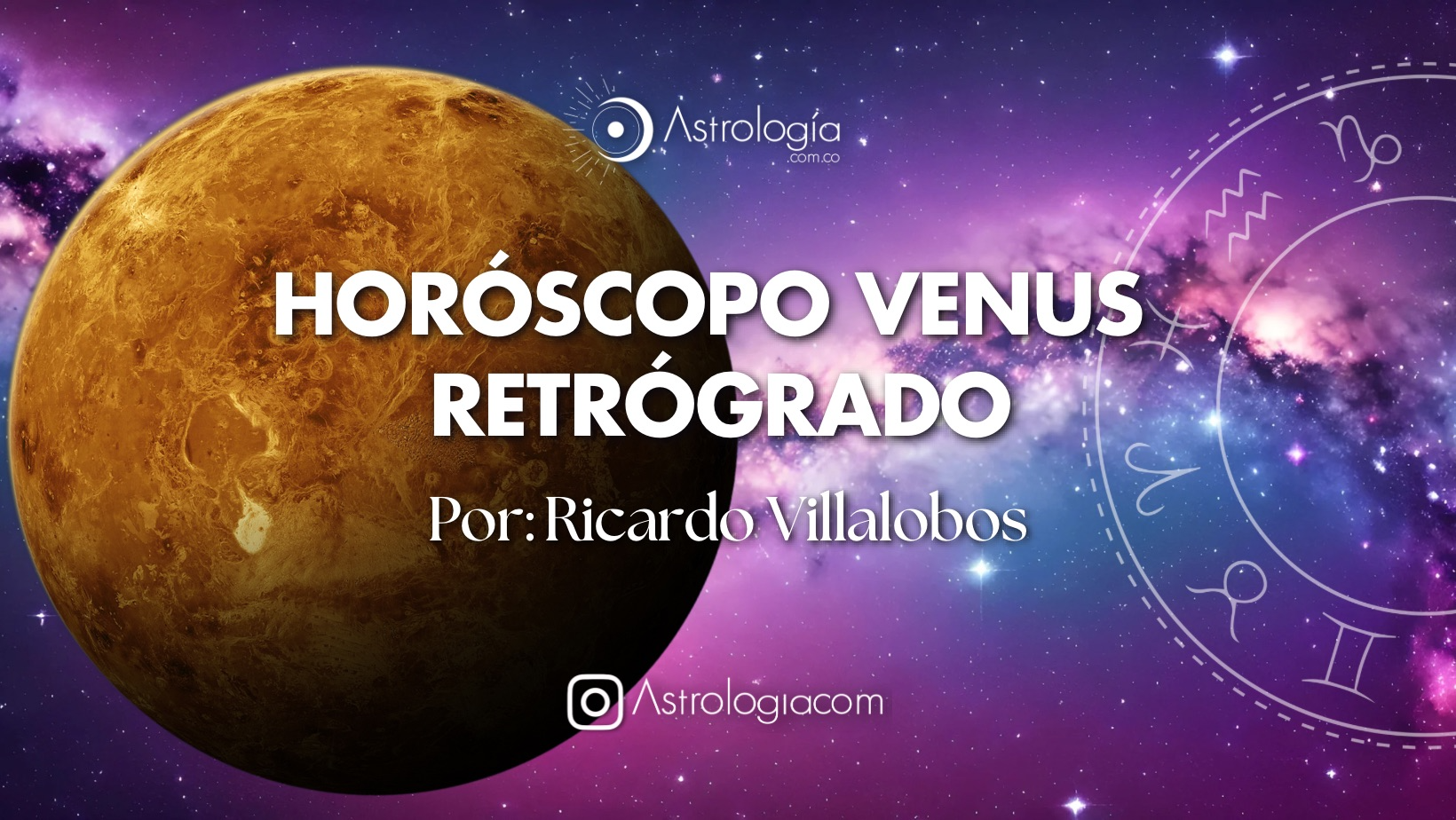 HORÓSCOPO DEL PLANETA VENUS RETRÓGRADO